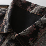 Charger l'image dans la galerie, Veste en Jean Motifs Paisley 'Matsudaira'
