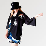 Charger l'image dans la galerie, Veste Kimono Carpe de Kanagawa 'Anpanman'
