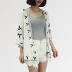 Charger l'image dans la galerie, Veste Kimono Dentelle 'Manabeshima'
