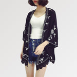 Charger l'image dans la galerie, Veste Kimono Dentelle 'Manabeshima'
