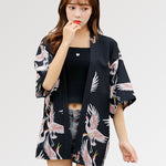 Charger l'image dans la galerie, Veste Kimono Envol de Grues 'Itsukushima'
