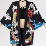 Charger l'image dans la galerie, Veste Kimono Femme Dragon 'Nakamura'
