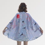 Charger l'image dans la galerie, Veste Kimono Grues Japonaises 'Ogon Bat'
