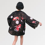Charger l'image dans la galerie, Veste Kimono Motif Carpe Koï Rouge 'Etorofu'
