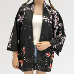 Charger l'image dans la galerie, Veste Kimono Motif Cerisier Japonais 'Yaeyama'
