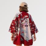 Charger l'image dans la galerie, Veste Kimono Streetwear Femme 'Okino'

