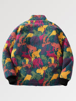 Charger l'image dans la galerie, Veste Polaire Zippée Motifs Savane 'Kitagawa'
