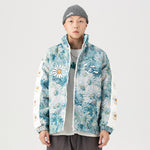 Charger l'image dans la galerie, Veste Japonaise Motif Floral 'Furawazu'

