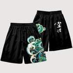 Charger l'image dans la galerie, Short Japonais Motif Vagues 'Tegami'
