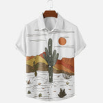 Charger l'image dans la galerie, Chemise Été Motif Cactus 'Kakutasu'
