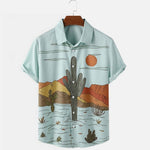 Charger l'image dans la galerie, Chemise Été Motif Cactus 'Kakutasu'
