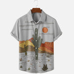 Charger l'image dans la galerie, Chemise Été Motif Cactus 'Kakutasu'
