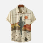 Charger l'image dans la galerie, Chemise Été Motif Cactus 'Kakutasu'
