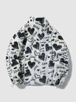 Charger l'image dans la galerie, Veste Polaire Motif Cœur 'Shinzo'
